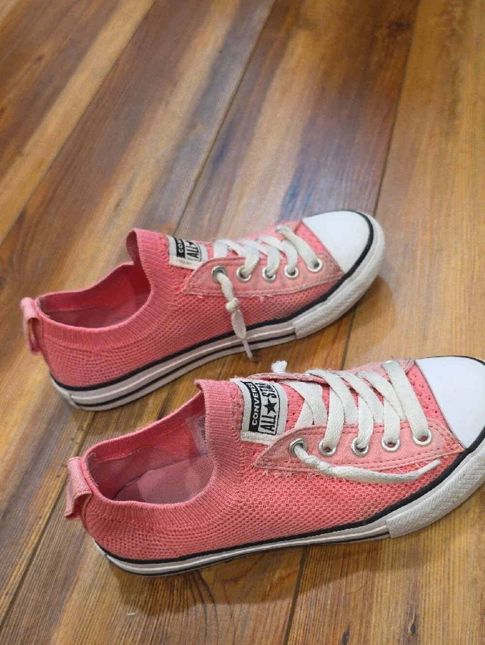 Converse kids Pink Knit Low-Top Sneakers